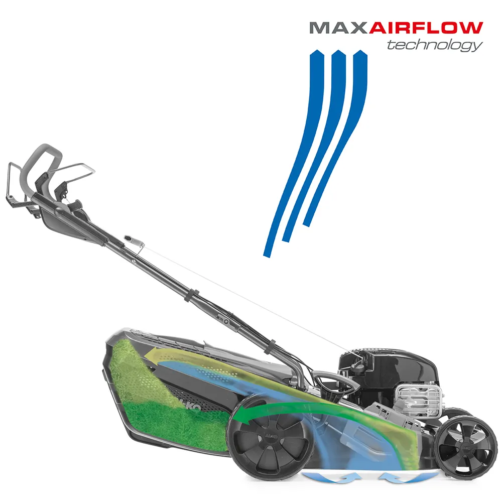 Газонокосарка | Технологія AL-KO MaxAirflow Регулювання витрати повітря