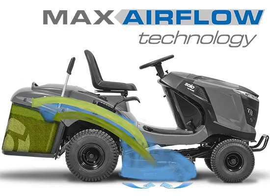 Технологія MaxAirflow | Трактори-газонокосарки Comfort Pro solo® by AL-KO