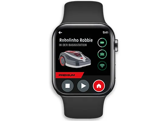 Robolinho® auf der Smartwatch | AL-KO inTOUCH Smart Garden App