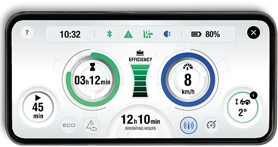 Smart Cockpit Dashboard Akkurasentraktor | solo® by AL-KO Premium Rasentraktoren